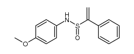 N-(4-methoxyphenyl)-1-phenylethenesulfinamide结构式