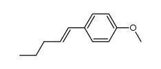 (E)-1-methoxy-4-(pent-1-enyl)benzene Structure
