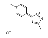 3-methyl-5-(1-methylpyridin-1-ium-4-yl)-1,2-oxazole,chloride Structure