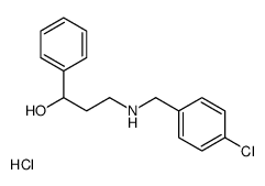(4-chlorophenyl)methyl-(3-hydroxy-3-phenylpropyl)azanium,chloride Structure
