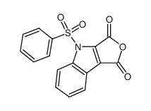 1-(benzenesulfonyl)indole-2,3-dicarboxylic anhydride Structure