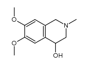 (+/-)dimethoxy-6,7 methyl-2 hydroxy-4 tetrahydro-1,2,3,4 isoquinoleine Structure