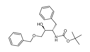 tert-butyl ((2S,3S)-4-(benzyloxy)-3-hydroxy-1-phenylbutan-2-yl)carbamate Structure