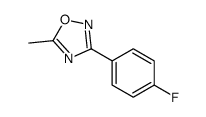 3-(4-氟苯基)-5-甲基-1,2,4-噁二唑结构式