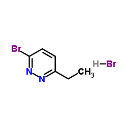 3-Bromo-6-ethylpyridazine hydrobromide (1:1)结构式