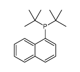 ditert-butyl(naphthalen-1-yl)phosphane Structure