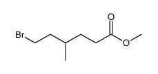 (+/-)-6-Brom-4-methyl-hexansaeuremethylester结构式