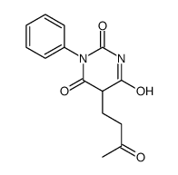 5-(3-Oxobutyl)-1-phenylbarbituric acid Structure