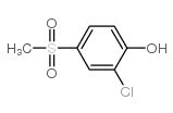 2-氯-4-(甲基磺酰基)苯酚结构式