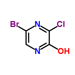 5-溴-3-氯吡嗪-2(1H)-酮结构式