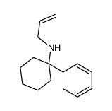 1-phenyl-N-prop-2-enylcyclohexan-1-amine结构式