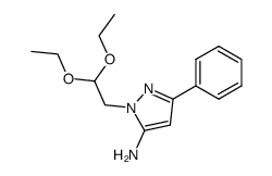 1-(2,2-diethoxyethyl)-3-phenyl-1H-pyrazol-5-amine Structure