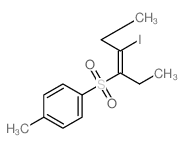 Sulfone, 1-ethyl-2-iodo-1-butenyl p-tolyl,(E)- (8CI)结构式