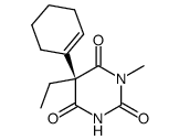 (-)-(R)-5-(1-Cyclohexenyl)-5-ethyl-1-methylbarbitursaeure Structure