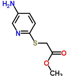 Acetic acid, [(5-amino-2-pyridinyl)thio]-, methyl ester (9CI) Structure