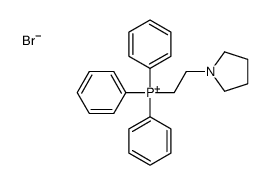 triphenyl(2-pyrrolidin-1-ylethyl)phosphanium,bromide结构式
