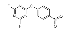 2,4-difluoro-6-(4-nitro-phenoxy)-[1,3,5]triazine Structure