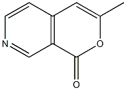 3-methyl-1H-pyrano[3,4-c]pyridin-1-one结构式