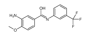 3-Amino-4-methoxy-N-(3-trifluoromethylphenyl)benzamide.结构式