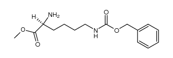 Nε-Cbz L-lysine methyl ester Structure