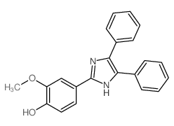 Phenol,4-(4,5-diphenyl-1H-imidazol-2-yl)-2-methoxy- structure