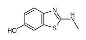 6-Benzothiazolol,2-(methylamino)-(8CI) Structure