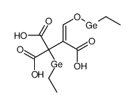 1-ethylgermyl-3-ethylgermyloxyprop-2-ene-1,1,2-tricarboxylic acid结构式