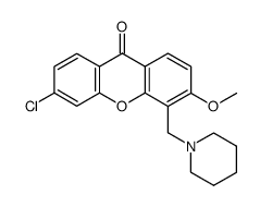 6-Chloro-3-methoxy-4-(piperidinomethyl)-9H-xanthen-9-one picture