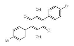 2,5-Cyclohexadiene-1,4-dione,2,5-bis(4-bromophenyl)-3,6-dihydroxy-结构式