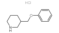 3-(Phenoxymethyl)piperidine hydrochloride Structure