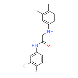 N-(3,4-DICHLOROPHENYL)-2-(3,4-DIMETHYLANILINO)ACETAMIDE Structure