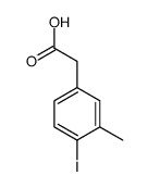 (4-Iodo-3-methylphenyl)acetic acid Structure