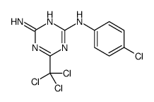 2-N-(4-chlorophenyl)-6-(trichloromethyl)-1,3,5-triazine-2,4-diamine结构式