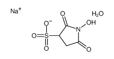 1-羟基-2,5-二氧-3-吡咯啶磺酸钠盐水合物结构式