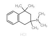 2-Naphthalenamine,1,2,3,4-tetrahydro-N,N,2,4,4-pentamethyl-, hydrochloride (1:1)结构式