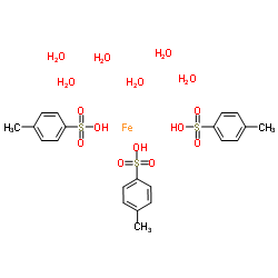Iron(3+) 4-methylbenzenesulfonate hydrate (1:3:6) Structure