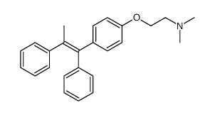 2-[4-[(E)-1,2-diphenylprop-1-enyl]phenoxy]-N,N-dimethylethanamine Structure