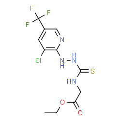 1-[3-CHLORO-5-(TRIFLUOROMETHYL)PYRID-2-YL]-4-(ETHOXYCARBONYLMETHYL)-3-THIOSEMICARBAZIDE structure