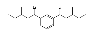 1,3-bis-(1-lithio-3-methylpentyl)benzene结构式