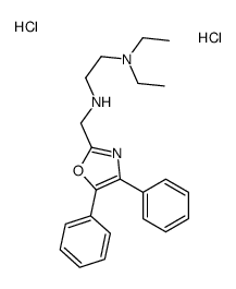 N-[(4,5-diphenyl-1,3-oxazol-2-yl)methyl]-N',N'-diethylethane-1,2-diamine,dihydrochloride结构式