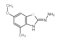 2(3H)-Benzothiazolone,6-methoxy-4-methyl-,hydrazone(9CI)结构式