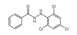 Benzoic acid 2-(2,4,6-trichlorophenyl) hydrazide structure