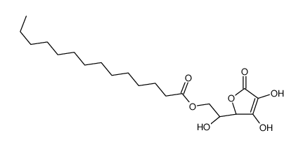 [(2S)-2-[(2R)-3,4-dihydroxy-5-oxo-2H-furan-2-yl]-2-hydroxyethyl] tetradecanoate结构式