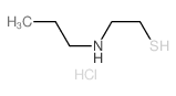 Ethanethiol,2-(propylamino)-, hydrochloride (1:1) Structure