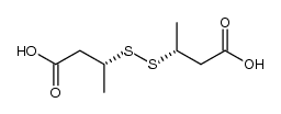 (3R,3'R)-3,3'-disulfanediyldibutanoic acid结构式