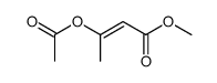 methyl 3-(acetoxy)-2-butenoate结构式