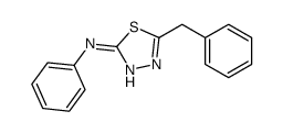 5-benzyl-N-phenyl-1,3,4-thiadiazol-2-amine结构式