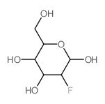 b-D-Glucopyranose, 2-deoxy-2-fluoro-结构式