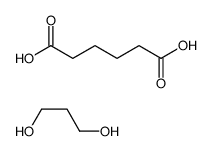 己二酸与Alpha-氢-Ω-羟基聚[氧代(甲基-1,2-乙二基)]的聚合物结构式