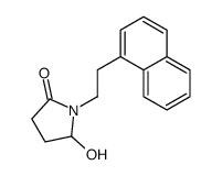 5-hydroxy-1-(2-naphthalen-1-ylethyl)pyrrolidin-2-one结构式